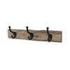 Cheung's Gladys Rustic Wood 3 Hook Wall Organizer - 3 of 4