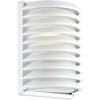 John Timberland Modern Wall Light Sconce Sleek White Hardwired 7 1/2" Fixture Frosted Glass for Bedroom Bathroom Living Room House - 3 of 4