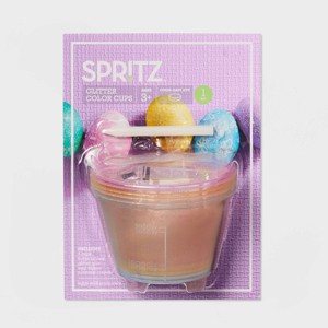 13pc Easter Egg Coloring Cup Glitter - Spritz™ - 1 of 3