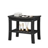 HDPE Shower Bench with Storage Shelf,Waterproof Shower Seat Stool Chair for Bathroom Bathtub,Non-Slip Spa Stool,Indoor Outdoor Use,Space-Saving - 2 of 4