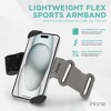 iHome Cell Phone Armband, Universal Fit, Adjustable Strap, Flex Tech, Case Compatible, for Running & Workouts - 2 of 4