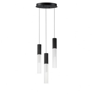 ET2 Lighting Reeds 3 - Light Pendant in  Black - 1 of 3