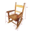 Infurnic Patio Accent Chairs, Outdoor Rocking Chairs with High Back Support, All Weather Resistant for Patio Lawn Backyard, Brown, 14.2"*18.9"*22.44" - 4 of 4