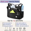 Women Shoulder Handbag Roomy Multiple Pockets Bag Ladies Crossbody Purse Fashion Tote Top Handle Satchel - 4 of 4