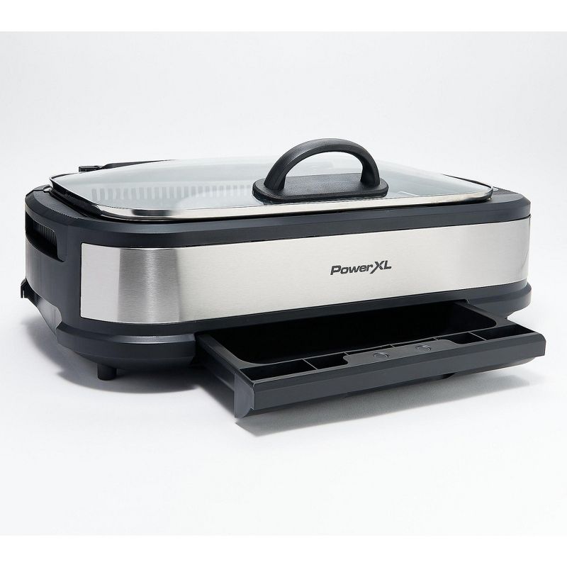 PowerXL 1500W Smokeless Grill Pro with Griddle Plate Refurbished K54319, 5 of 9