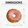 American Pet Supplies Donut Plush Dog Toy – Ideal for Fetching, Tug-of-War, Gentle Chewing – Strawberry - 3 of 4