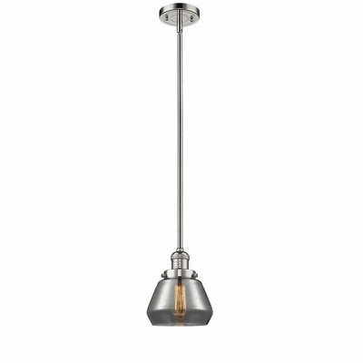 Fulton - 1 Light Stem Hung Mini Pendant In Industrial Style-9 Inches Tall and 7 Inches Wide