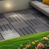 Chic Crate-Interlocking Plastic Deck Tiles – 44 Pack 12In Waterproof Patio Tiles, Balcony Poolside Multi-Use, DARK Grey - 4 of 4