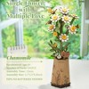 ROBOTIME 3D Puzzle, Chamomile DIY Model Building with Exquisite Accessories, Kits Artifical Flower Toys for Girls Adults, Multicolored, 3.7"*3.5"*8.8" - 4 of 4