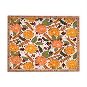 Avenie Christmas Cinnamon Spice Rectangular Tray -Deny Designs - 1 of 2