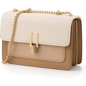Paaaawaters Color-Block Crossbody Bags for Women Leather Cross Body Purses Cute Designer Handbags Shoulder Bag - 1 of 4