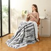 Electric Heated Blanket, Cozy Faux Rabbit Fur, 10 Heating Levels & 4-Hour Auto Off, Fast Heating, Over-Heat Protection, Machine Washable - 2 of 4