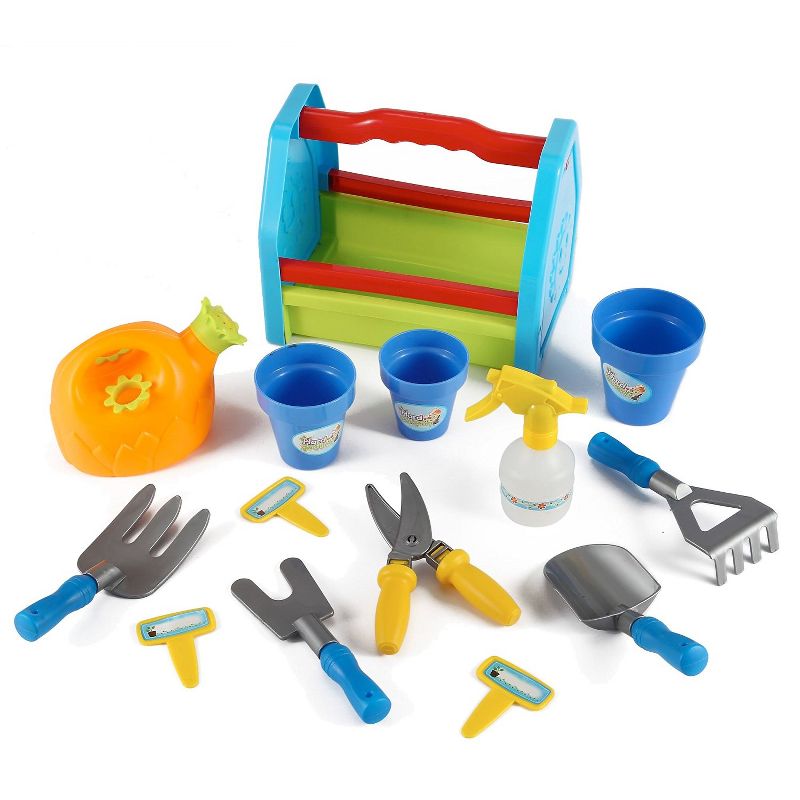 Link Garden Tools Toy Set, Comes With 8 different Plastic Gardening Tools, Great Gift For Toddlers And Kids, 2 of 11