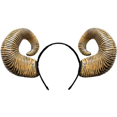 Underwraps Brown Ram Horms Adult Costume Headband