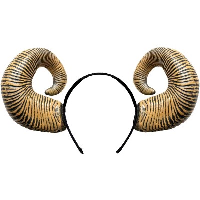 Underwraps Brown Ram Horms Adult Costume Headband