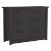 Depot E-Shop Six Drawer Double Dresser, Four Legs, Superior Top, Metal Hardware - 2 of 4