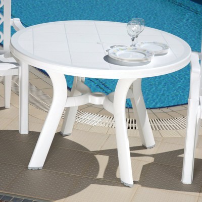 Compamia Patio Dining Tables Target, Plastic Patio Table Round