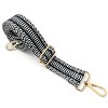 Wrapables Wide Adjustable Crossbody Handbag Strap, Women's Replacement Bag Strap for Purses, Black Stripes - 3 of 4