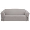 Duck Sofa Slipcover Gray - Sure Fit - 2 of 4