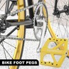 Unique Bargains Nylon Rear Foot Peg Flat Pedal Footrests Fit 9/16 Inch Axles BMX MTB Bicycle Yellow 1 Pair - 3 of 4