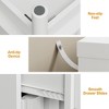 Heynemo 3 Drawer Dresser, Modern Chest of Drawers with Fluted Panel Design, Wooden Storage Nightstand Side Table with Chic Edge Pull - 4 of 4