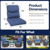Buenhomino Deep Seat Outdoor Cushion Set 25"x22",Bench Outdoor Chair Cushion, Outdoor High Back Chair Cushion Seat Pad for Patio Furniture - 2 of 4