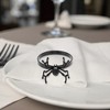 Unique Bargains Napkin Rings Stainless Steel Black 1 Pc - 3 of 3