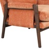 CAVINAS Mid-Century Velvet Armchair with Detachable Cushion&Pillow Back,Solid Wood Accent Chair for Living Room&Study,Living Room Furniture - 3 of 4