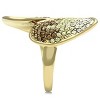 Slickblue IP Gold Ion Plated Brass Ring with Multi-Color Synthetic Crystal - Women's Fashion Jewelry, Size 5-10 - 4 of 4