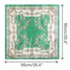Elerevyo Women's Floral Printed Square Silk Feeling Satin Scarves Head Wrap Bandanas 35.4" X 35.4" - 3 of 4