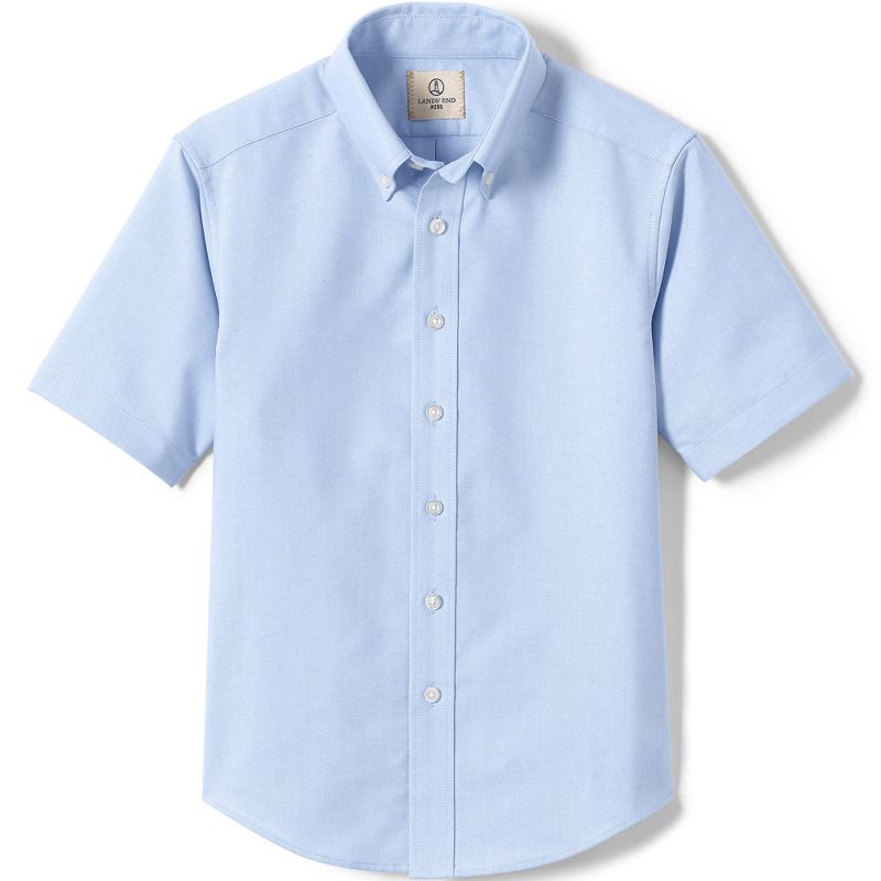 School Uniform Young Men's Short Sleeve Oxford Dress Shirt, 1 of 4