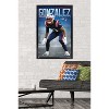 Trends International NFL New England Patriots - Christian Gonzalez 24 Framed Wall Poster Prints - 2 of 4