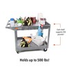 Stand Steady Tubstr 2 Shelf Utility Cart - Extra Large Size - Gray - image 4 of 4