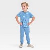 Toddler Boys' Short Sleeve Bike T-Shirt - Cat & Jack™ Slate Blue - 3 of 3