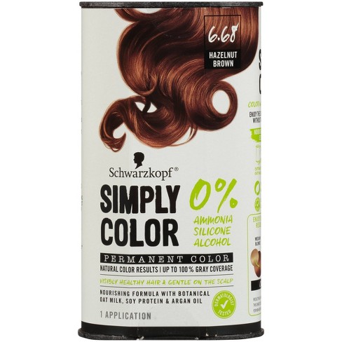 Schwarzkopf Simply Color Permanent Hair Color  Hazelnut Brown   Fl Oz : Target