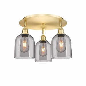 Bella - 3 Light Flush Mount In Industrial Style-10.5 Inches Tall and 17.25 Inches Wide - 1 of 1