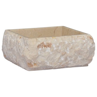 vidaXL Sink Cream 11.8 in.x11.8 in.x5.1 in. Marble