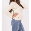 Women's Intertwine Lace Up Back Sweater - mystree - 2 of 4