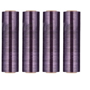 PSBM 4 Rolls 18"x1500' (80 Gauge) Bundling Stretch Film Hand Shrink Wrap, Dark Purple - 1 of 4