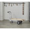 COSCO Folding 4-in-1 Hand Truck with Folding Toe Plate and Flat-Free Wheels, Silver/Black - 3 of 4
