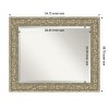 Amanti Art Luxe Beveled Framed Bathroom Vanity Wall Mirror - 3 of 4
