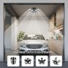 DORESshop  12 in. 180W Deformable LED Garage Light with 5 Adjustable Panels, 6500K Ultra Bright Shop Light for Workshop (2-Pack) - 4 of 4