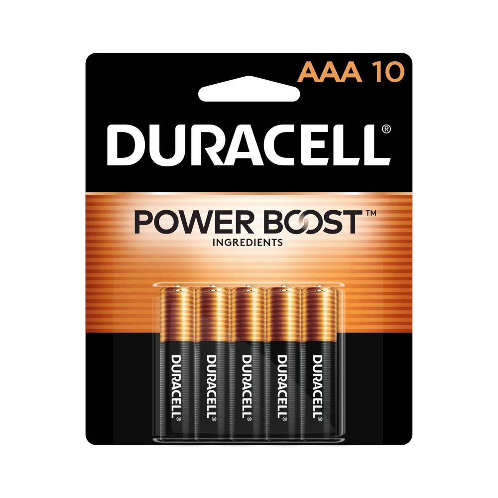 Photos - Battery Duracell Coppertop AAA  - 10pk Alkaline Battery 