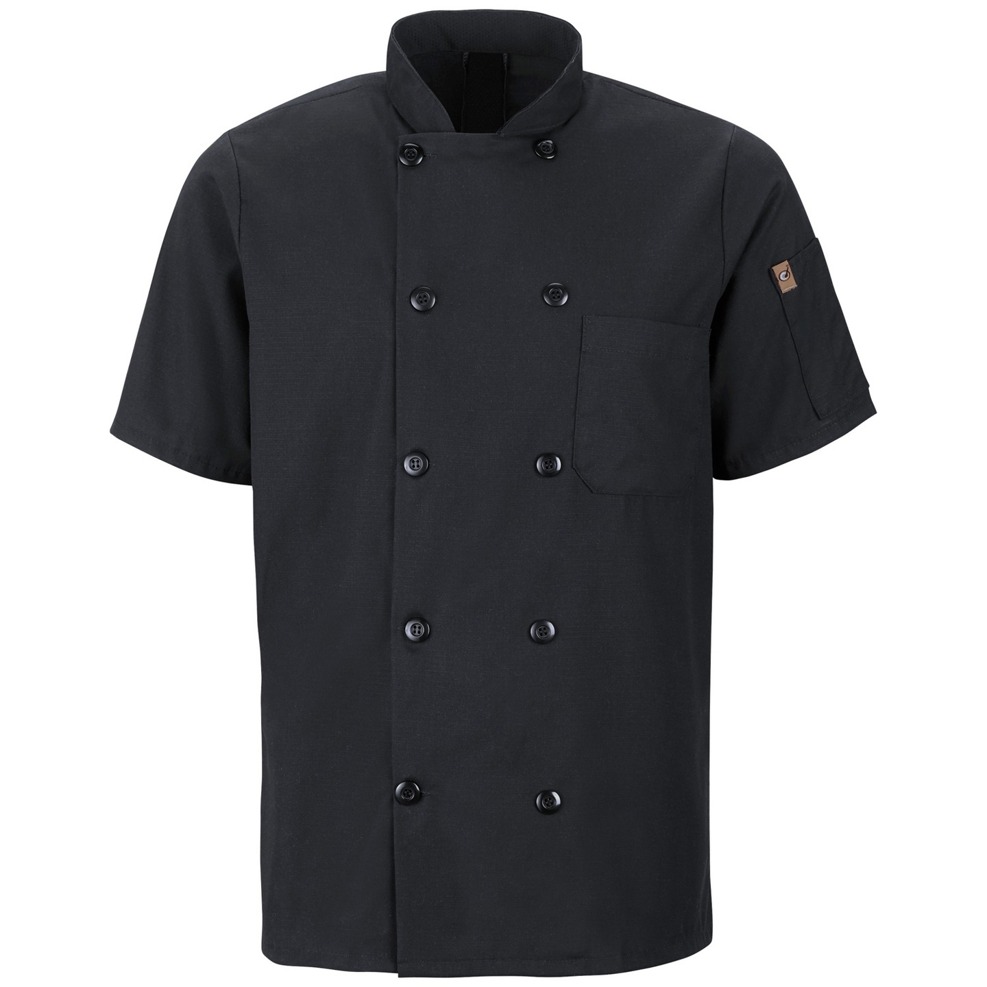 Мужское пальто Red Kap Short Sleeve Chef Coat With Oilblok + Mimix, Black, цвет: Красный — фото 1