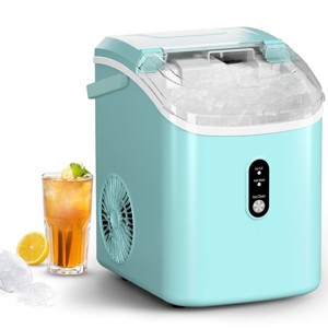 Kismile 34-lbs. Ice Per day Countertop or portable Nugget/Pebble Ice Maker ( Black ) - 1 of 4