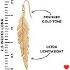Boho Long Leaf Earrings for Women - Gold, Silver or Rose Gold - 4 of 4