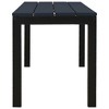 Garden Bench Black Steel Garden Bench Rectangular VintagevidaXL - 4 of 4