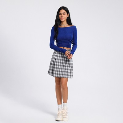 Women's Shine Knit Ruched Top - Wild Fable™