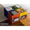 Sorbus 11 Inch 6 Pack Collapsible Fabric Storage Bins with Clear Window - for Organizing Clothes, Toys, Books, Shelves, Closets & more - 4 of 4