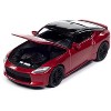 2023 Nissan Z Passion Red Metallic with Black Top "Import Legends" Series 1/64 Diecast Model Car by Auto World - 2 of 4